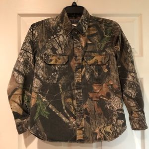 YOUTH CAMO OUTDOOR SHIRT